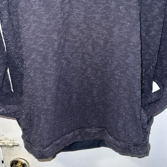 URBAN OUTFITTERS CPO Provisions Dark Grey Burnout Waffle-knit Hoodie-XL - Picture 4 of 8